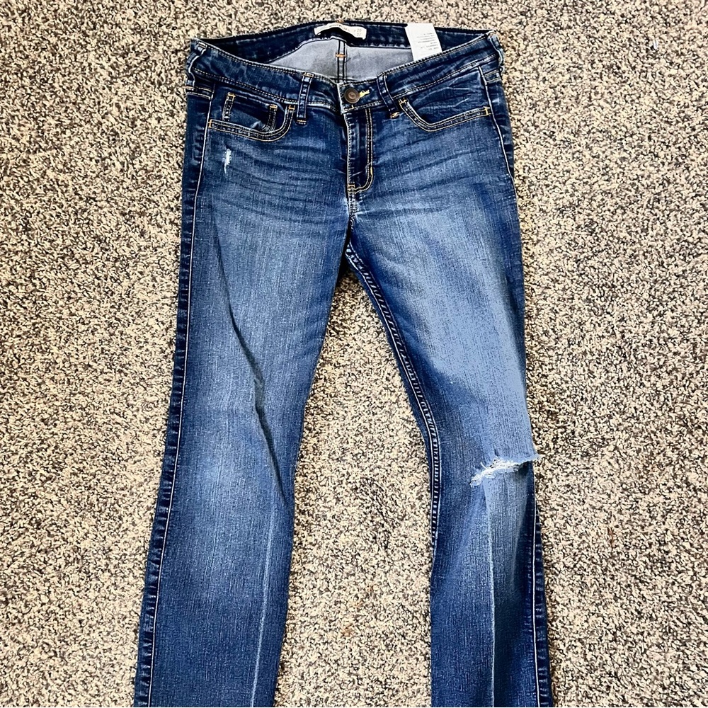 Hollister Women's Skinny Jeans in Blue